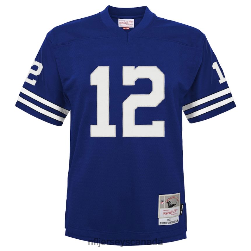 Men Preschool Dallas Cowboys Roger Staubach Mitchell  Ness Navy 1971 Retired Player Legacy Jersey Clothing NFL TBXFR63586