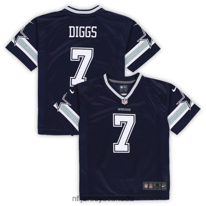 Men Preschool Dallas Cowboys Trevon Diggs Nike Navy Game Jersey Clothing NFL TBXFR61085