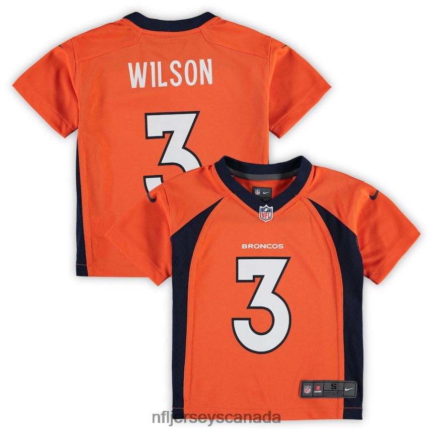 Men Preschool Denver Broncos Russell Wilson Nike Orange Game Jersey Clothing NFL TBXFR61663
