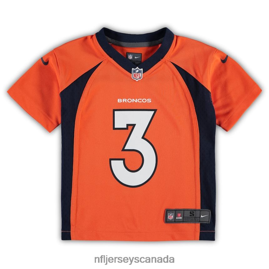 Men Preschool Denver Broncos Russell Wilson Nike Orange Game Jersey Clothing NFL TBXFR61663