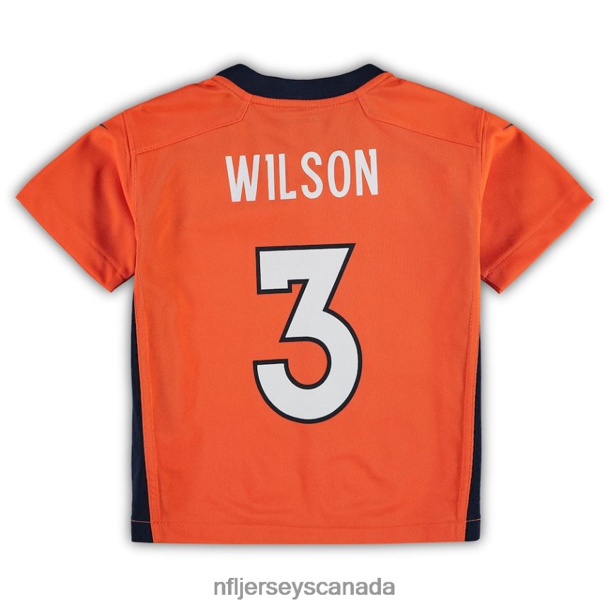 Men Preschool Denver Broncos Russell Wilson Nike Orange Game Jersey Clothing NFL TBXFR61663