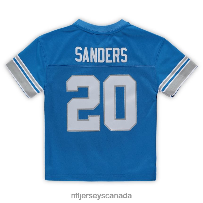 Men Preschool Detroit Lions Barry Sanders Mitchell  Ness Blue 1996 Retired Legacy Jersey Clothing NFL TBXFR61220