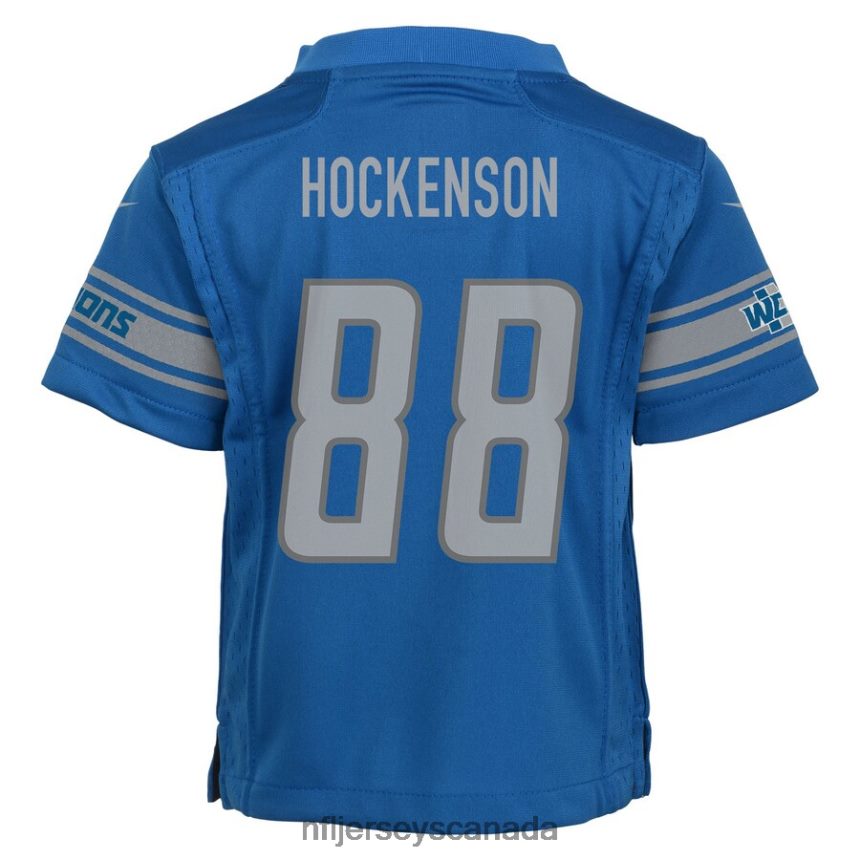 Men Preschool Detroit Lions TJ Hockenson Nike Blue Game Jersey Clothing NFL TBXFR61101