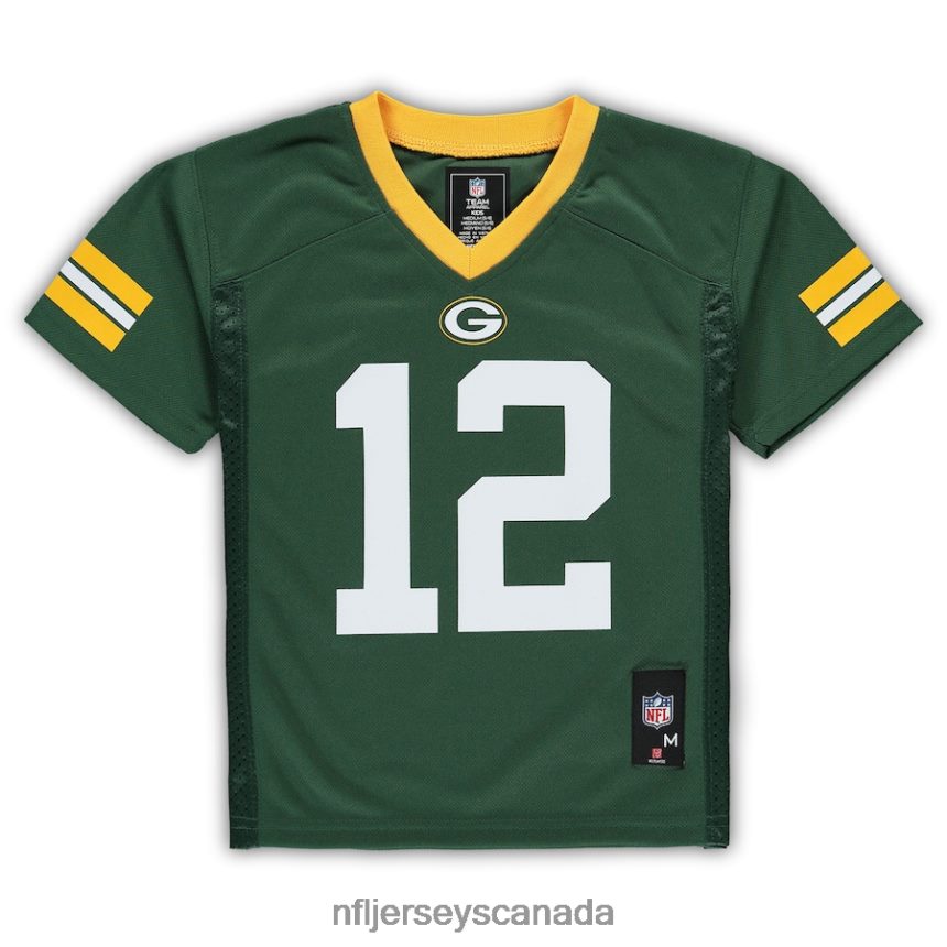 Men Preschool Green Bay Packers Aaron Rodgers Green Replica Player Jersey Clothing NFL TBXFR61524
