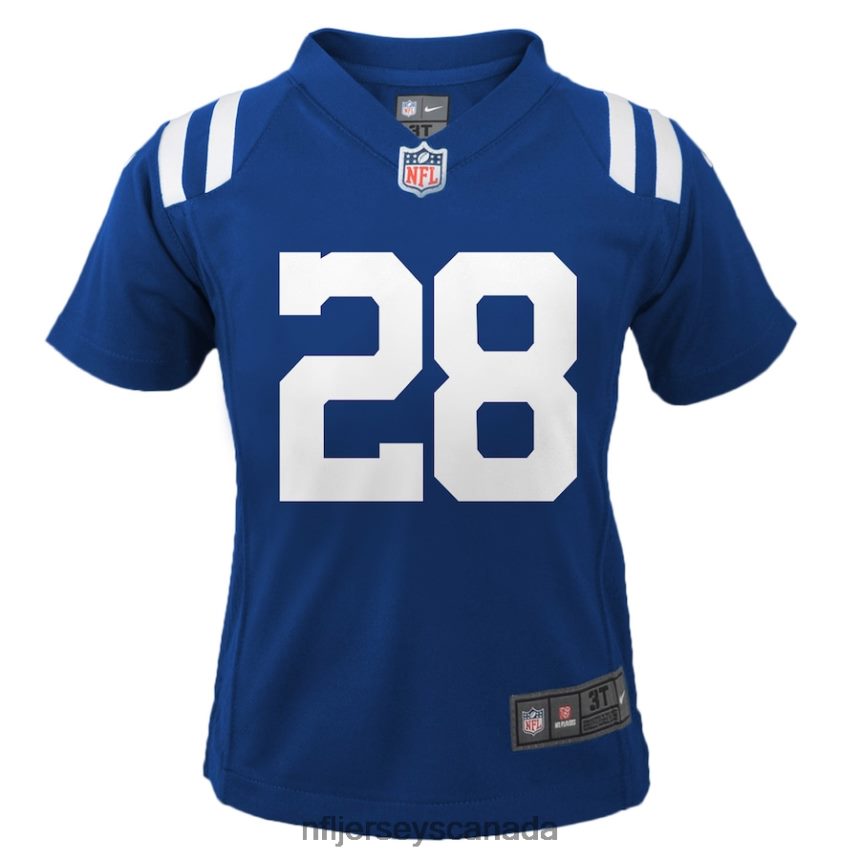 Men Preschool Indianapolis Colts Jonathan Taylor Nike Royal Game Jersey Clothing NFL TBXFR63204