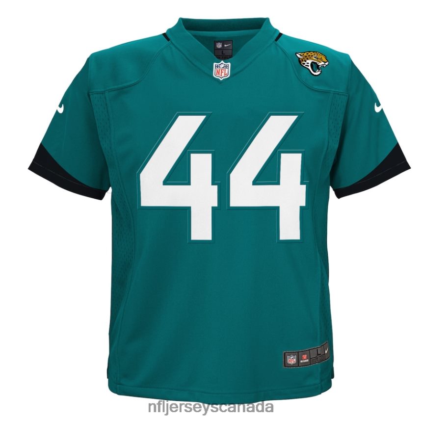 Men Preschool Jacksonville Jaguars Travon Walker Nike Teal Game Jersey Clothing NFL TBXFR62697