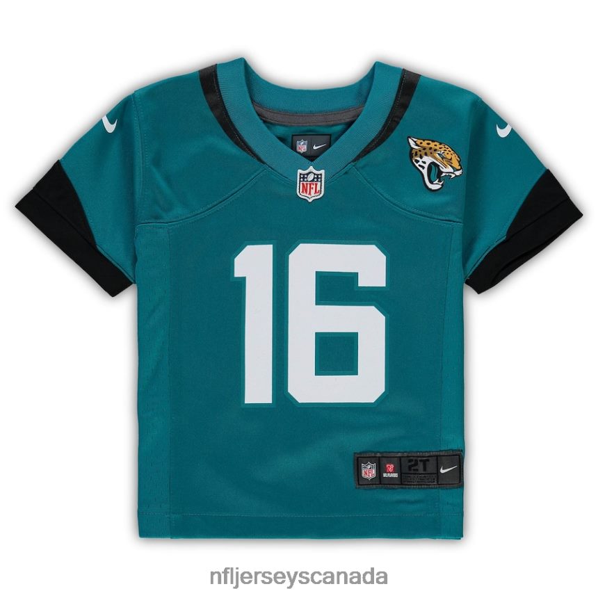 Men Preschool Jacksonville Jaguars Trevor Lawrence Nike Teal Game Jersey Clothing NFL TBXFR6502