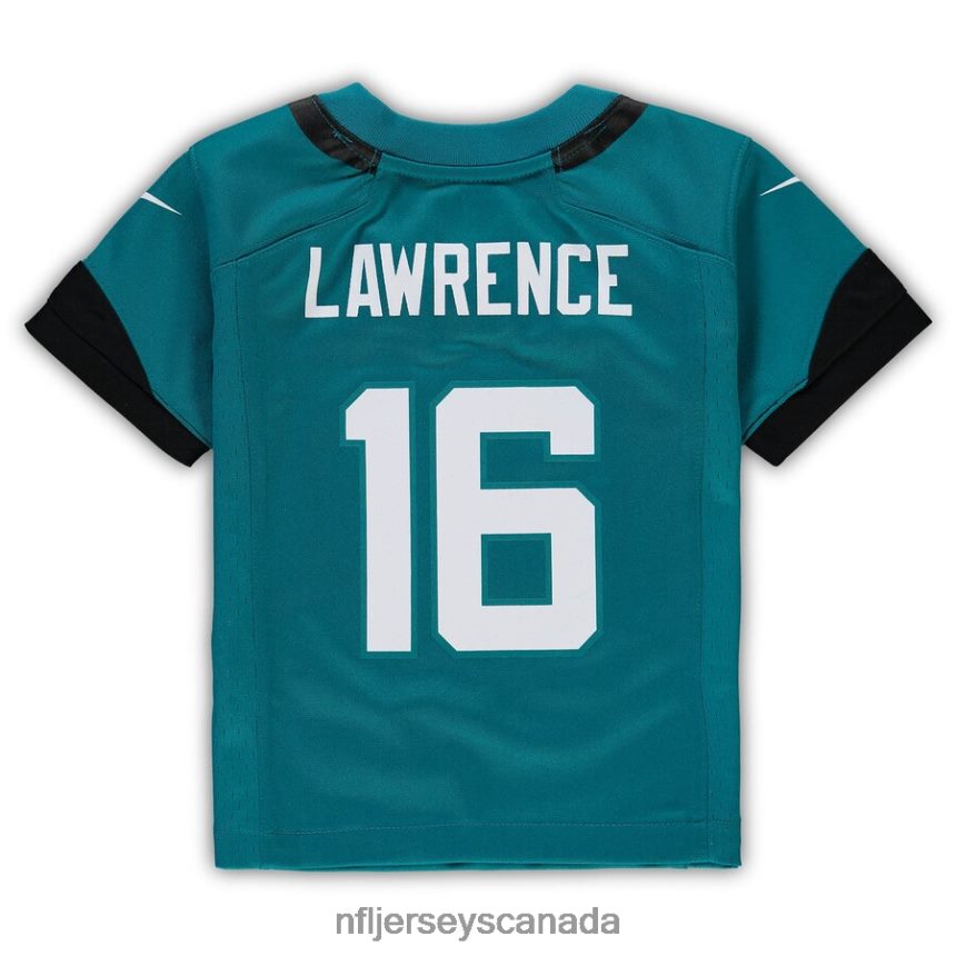 Men Preschool Jacksonville Jaguars Trevor Lawrence Nike Teal Game Jersey Clothing NFL TBXFR6502