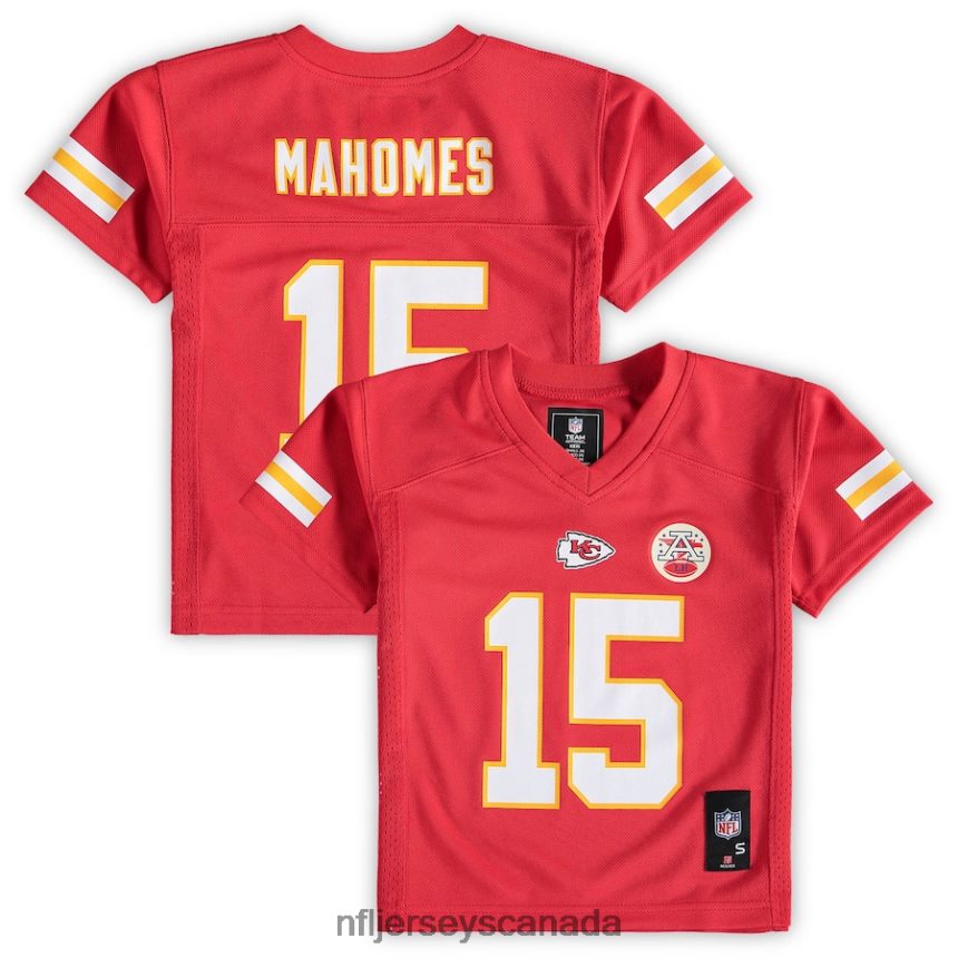 Men Preschool Kansas City Chiefs Patrick Mahomes Red Replica Player Jersey Clothing NFL TBXFR6241