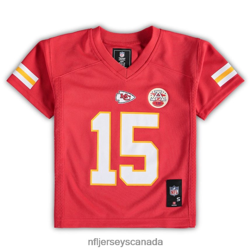 Men Preschool Kansas City Chiefs Patrick Mahomes Red Replica Player Jersey Clothing NFL TBXFR6241