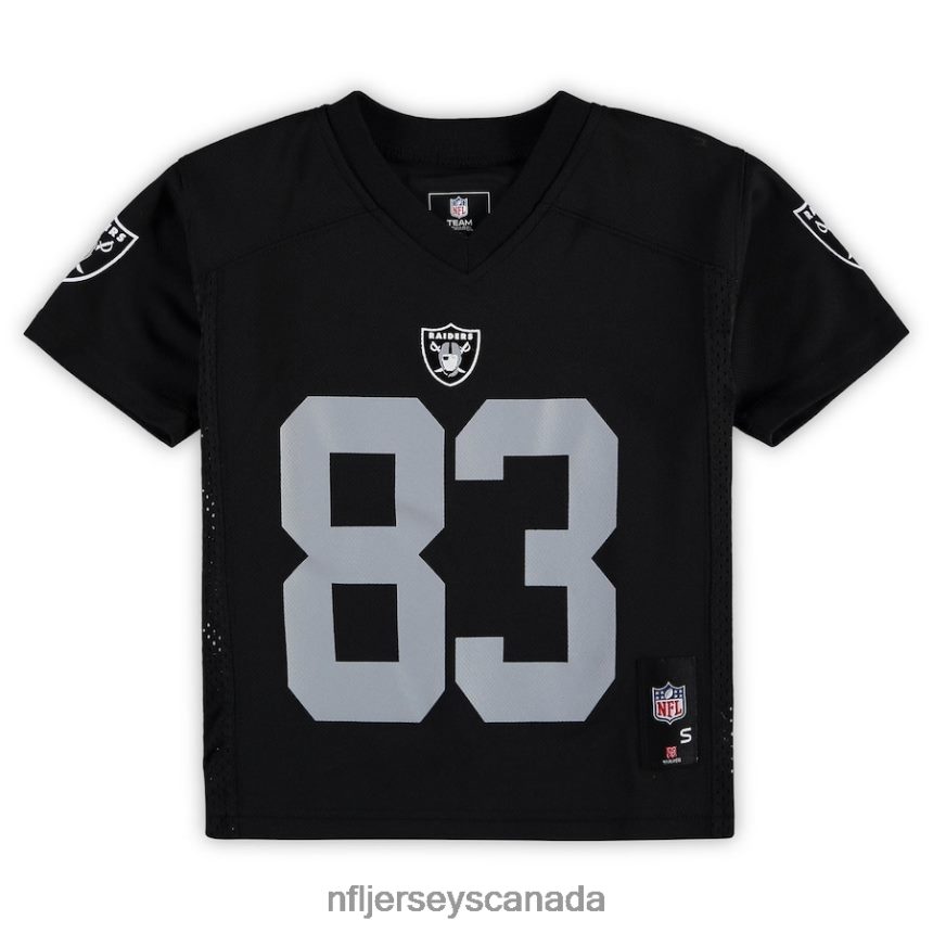 Men Preschool Las Vegas Raiders Darren Waller Black Replica Player Jersey Clothing NFL TBXFR61720
