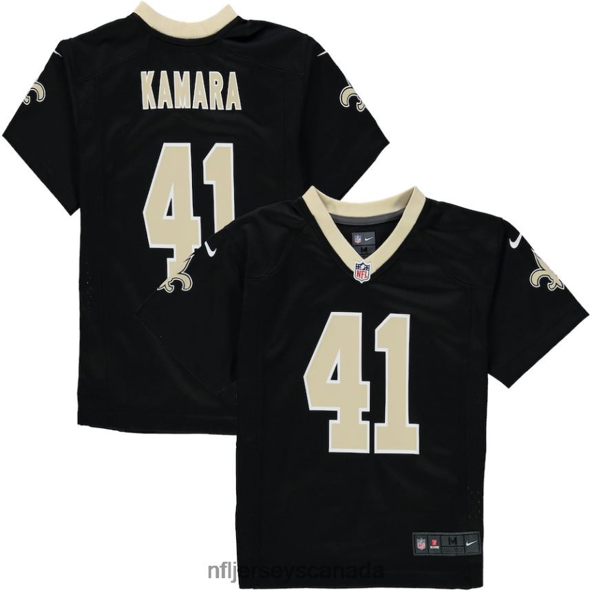 Men Preschool New Orleans Saints Alvin Kamara Nike Black Player Game Jersey Clothing NFL TBXFR62251