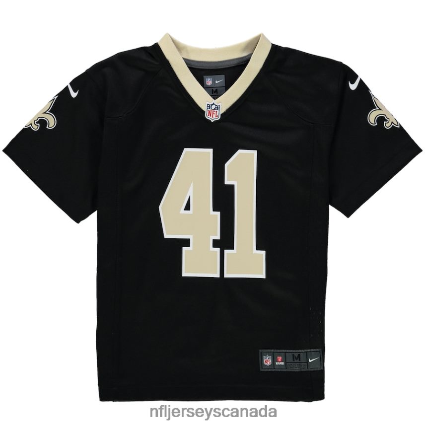 Men Preschool New Orleans Saints Alvin Kamara Nike Black Player Game Jersey Clothing NFL TBXFR62251