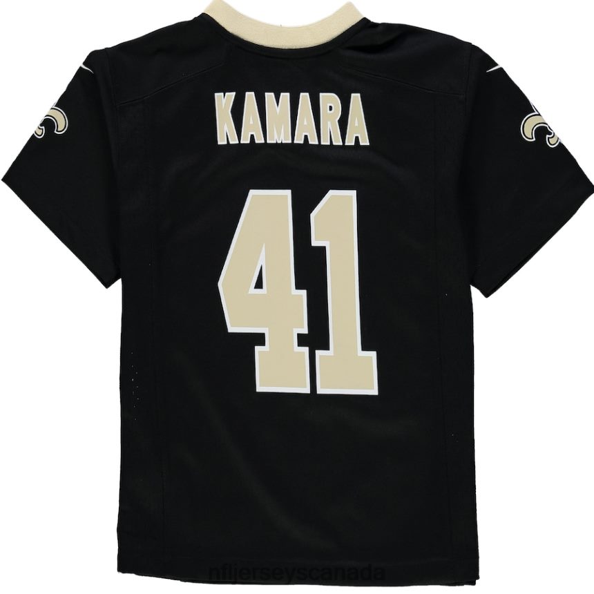 Men Preschool New Orleans Saints Alvin Kamara Nike Black Player Game Jersey Clothing NFL TBXFR62251