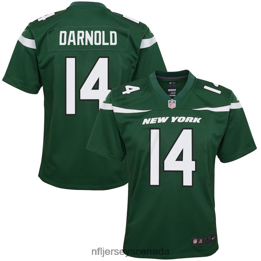 Men Preschool New York Jets Sam Darnold Nike Gotham Green Game Jersey Clothing NFL TBXFR62432