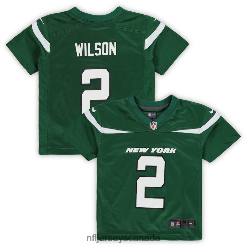 Men Preschool New York Jets Zach Wilson Nike Gotham Green Game Jersey Clothing NFL TBXFR62123