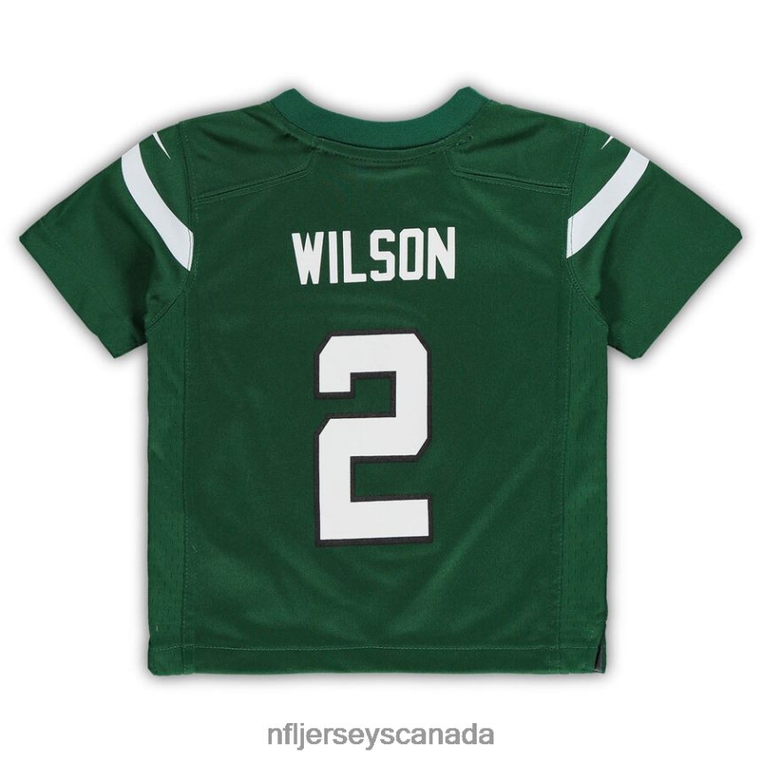 Men Preschool New York Jets Zach Wilson Nike Gotham Green Game Jersey Clothing NFL TBXFR62123