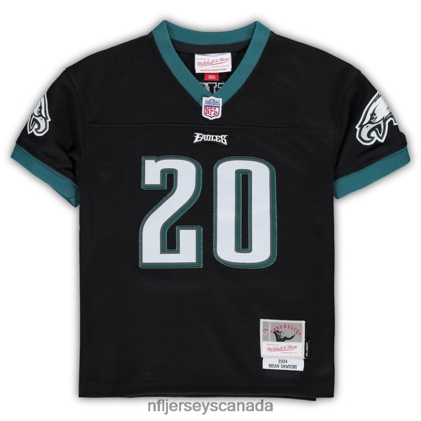 Men Preschool Philadelphia Eagles Brian Dawkins Mitchell  Ness Black Retired Legacy Jersey Clothing NFL TBXFR61215