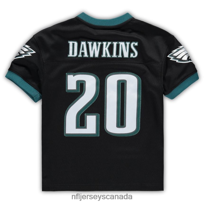 Men Preschool Philadelphia Eagles Brian Dawkins Mitchell  Ness Black Retired Legacy Jersey Clothing NFL TBXFR61215
