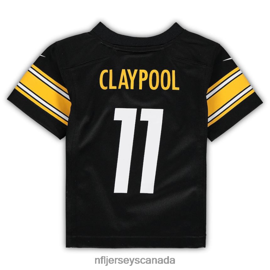 Men Preschool Pittsburgh Steelers Chase Claypool Nike Black Game Jersey Clothing NFL TBXFR61687