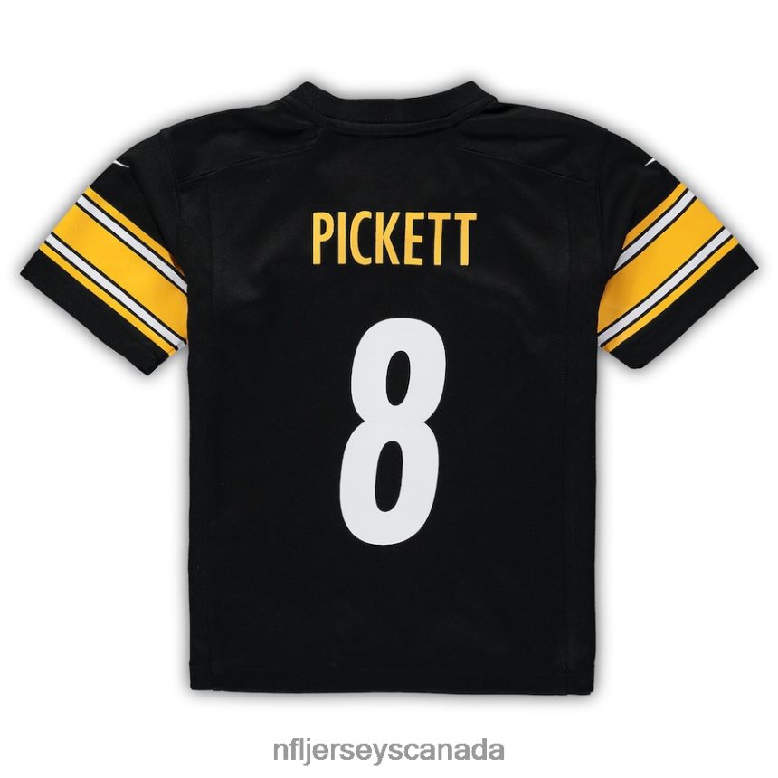 Men Preschool Pittsburgh Steelers Kenny Pickett Nike Black Game Jersey Clothing NFL TBXFR6845