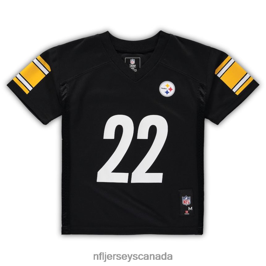 Men Preschool Pittsburgh Steelers Najee Harris Black Replica Player Jersey Clothing NFL TBXFR61376