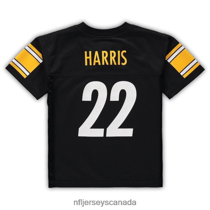 Men Preschool Pittsburgh Steelers Najee Harris Black Replica Player Jersey Clothing NFL TBXFR61376