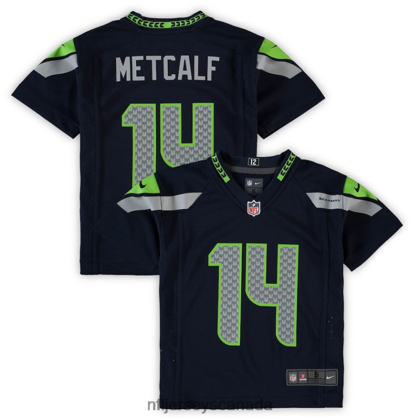 Men Preschool Seattle Seahawks DK Metcalf Nike College Navy Game Jersey Clothing NFL TBXFR61399
