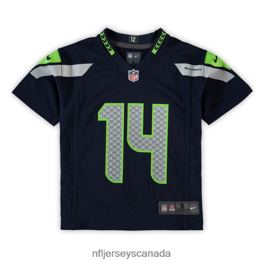 Men Preschool Seattle Seahawks DK Metcalf Nike College Navy Game Jersey Clothing NFL TBXFR61399