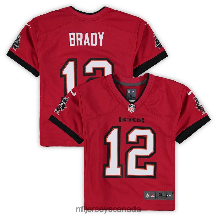 Men Preschool Tampa Bay Buccaneers Tom Brady Nike Red Game Jersey Clothing NFL TBXFR62414