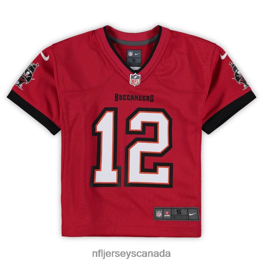 Men Preschool Tampa Bay Buccaneers Tom Brady Nike Red Game Jersey Clothing NFL TBXFR62414