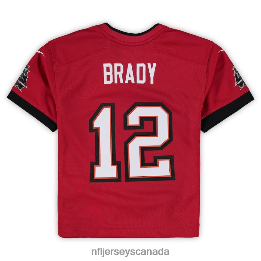 Men Preschool Tampa Bay Buccaneers Tom Brady Nike Red Game Jersey Clothing NFL TBXFR62414