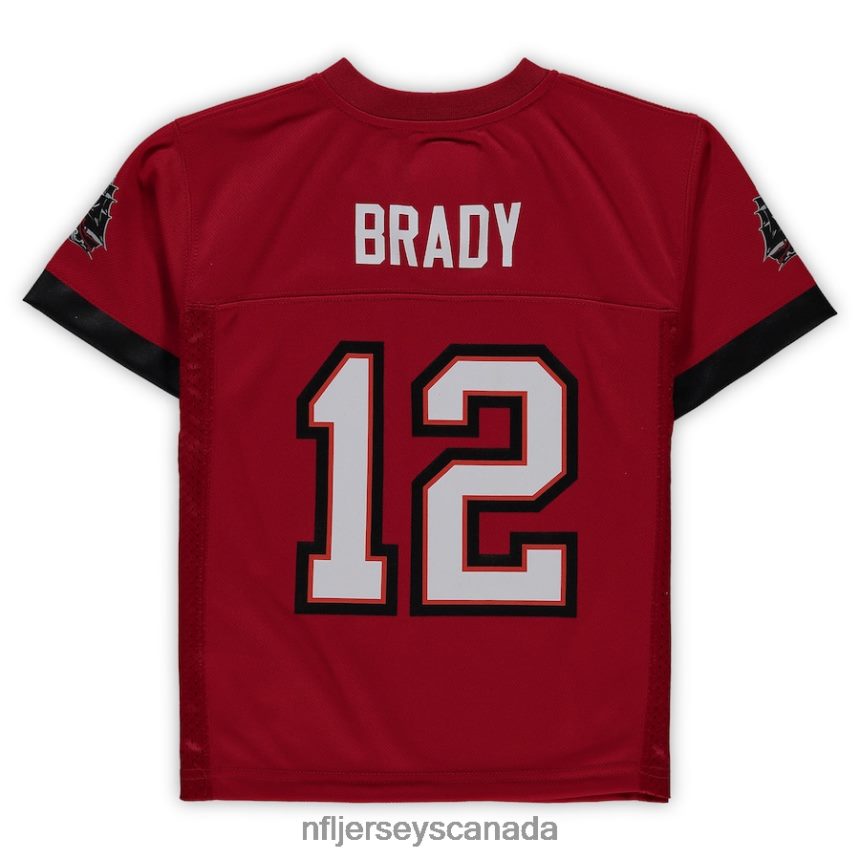 Men Preschool Tampa Bay Buccaneers Tom Brady Red Replica Player Jersey Clothing NFL TBXFR61501