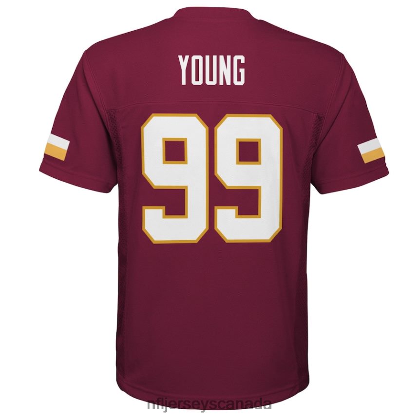 Men Preschool Washington Commanders Chase Young Burgundy Replica Player Jersey Clothing NFL TBXFR65336