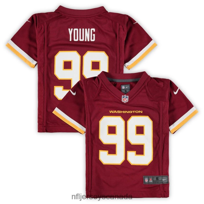 Men Preschool Washington Football Team Chase Young Nike Burgundy Game Jersey Clothing NFL TBXFR63828