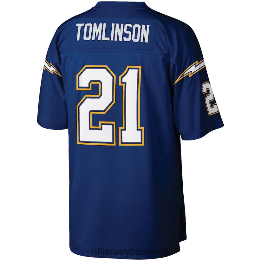 Men San Diego Chargers LaDainian Tomlinson Mitchell  Ness Navy Retired Player Legacy Replica Jersey Clothing NFL TBXFR62933