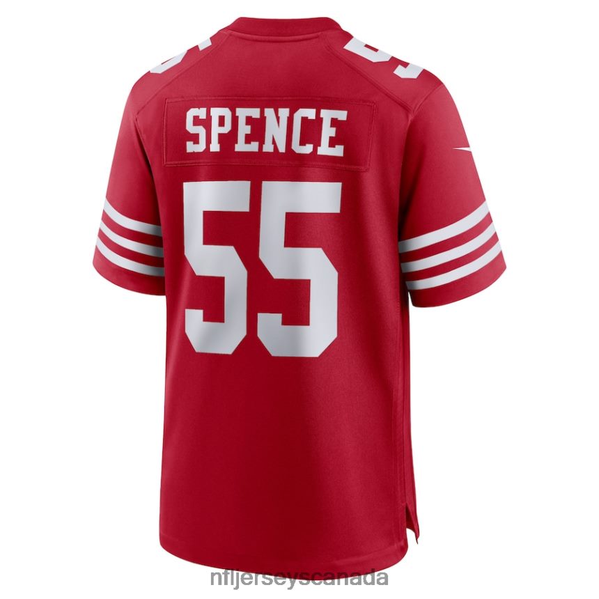 Men San Francisco 49ers Akeem Spence Nike Scarlet Home Game Player Jersey Clothing NFL TBXFR65698