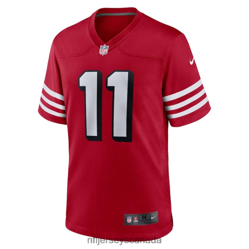 Men San Francisco 49ers Brandon Aiyuk Nike Scarlet Alternate Game Jersey Clothing NFL TBXFR6677