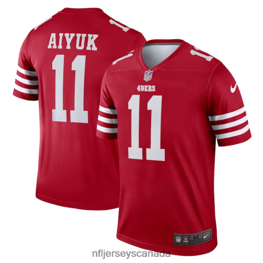 Men San Francisco 49ers Brandon Aiyuk Nike Scarlet Legend Jersey Clothing NFL TBXFR61769