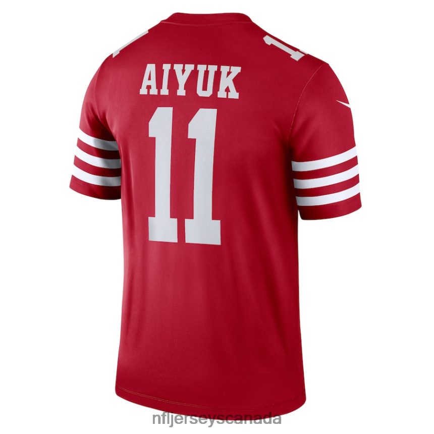 Men San Francisco 49ers Brandon Aiyuk Nike Scarlet Legend Jersey Clothing NFL TBXFR61769
