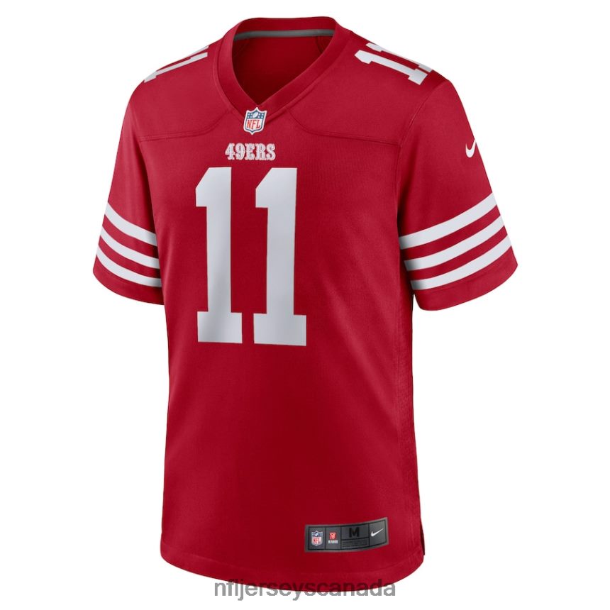 Men San Francisco 49ers Brandon Aiyuk Nike Scarlet Team Player Game Jersey Clothing NFL TBXFR6632