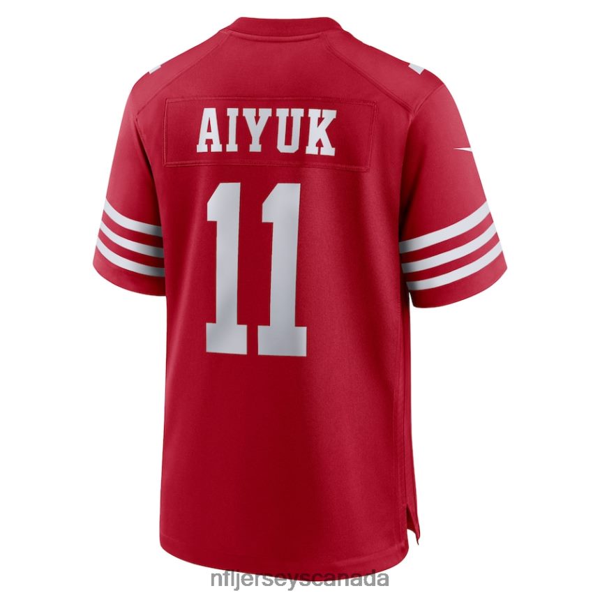 Men San Francisco 49ers Brandon Aiyuk Nike Scarlet Team Player Game Jersey Clothing NFL TBXFR6632