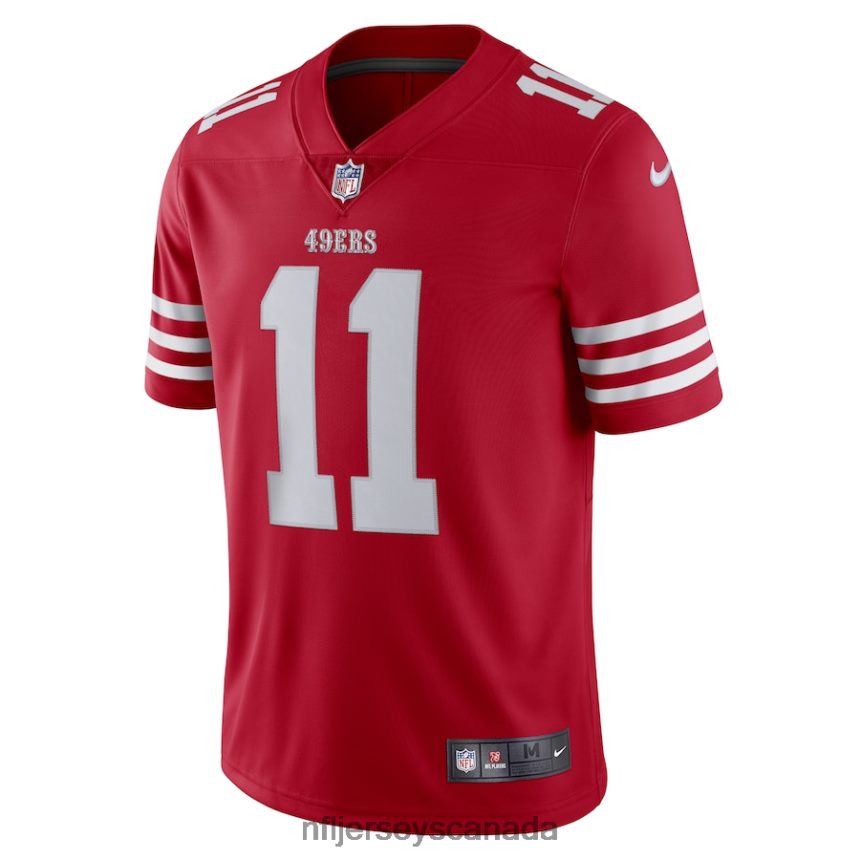 Men San Francisco 49ers Brandon Aiyuk Nike Scarlet Vapor Limited Jersey Clothing NFL TBXFR62609