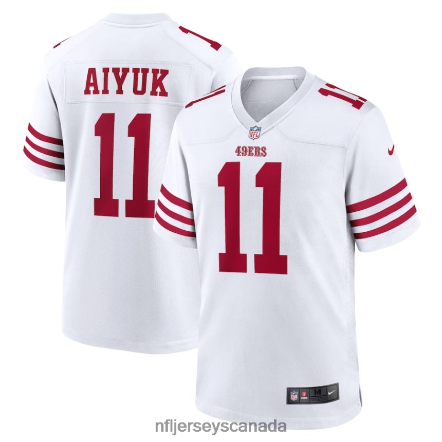 Men San Francisco 49ers Brandon Aiyuk Nike White Player Game Jersey Clothing NFL TBXFR6649