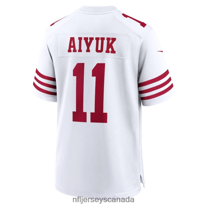Men San Francisco 49ers Brandon Aiyuk Nike White Player Game Jersey Clothing NFL TBXFR6649