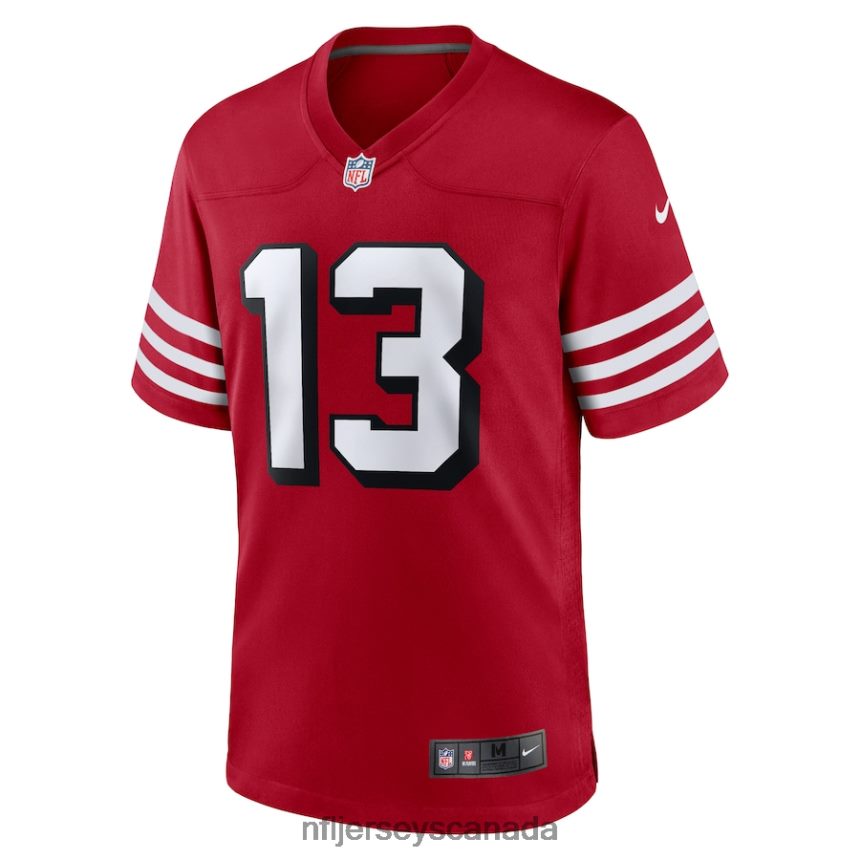 Men San Francisco 49ers Brock Purdy Nike Scarlet Alternate Game Player Jersey Clothing NFL TBXFR6269