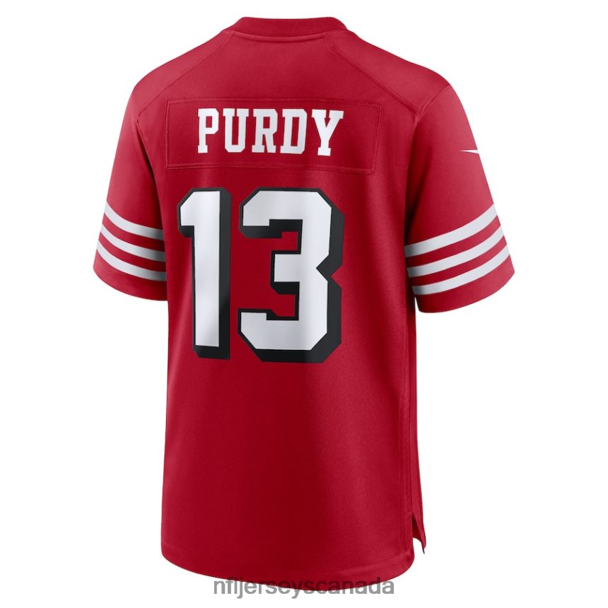 Men San Francisco 49ers Brock Purdy Nike Scarlet Alternate Game Player Jersey Clothing NFL TBXFR6269