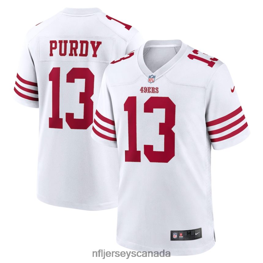 Men San Francisco 49ers Brock Purdy Nike White Game Player Jersey Clothing NFL TBXFR6226