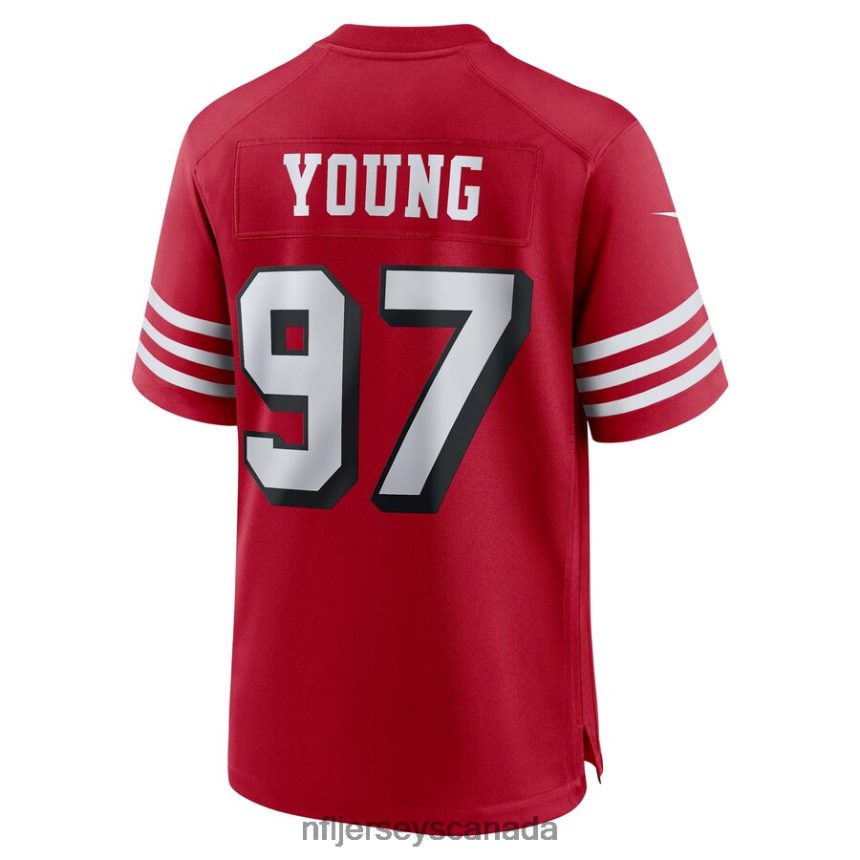 Men San Francisco 49ers Bryant Young Nike Scarlet Retired Alternate Game Jersey Clothing NFL TBXFR62832