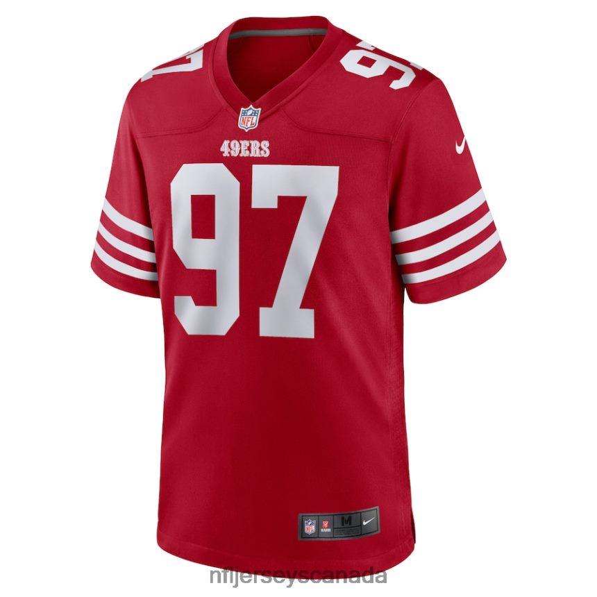 Men San Francisco 49ers Bryant Young Nike Scarlet Retired Player Game Jersey Clothing NFL TBXFR63296